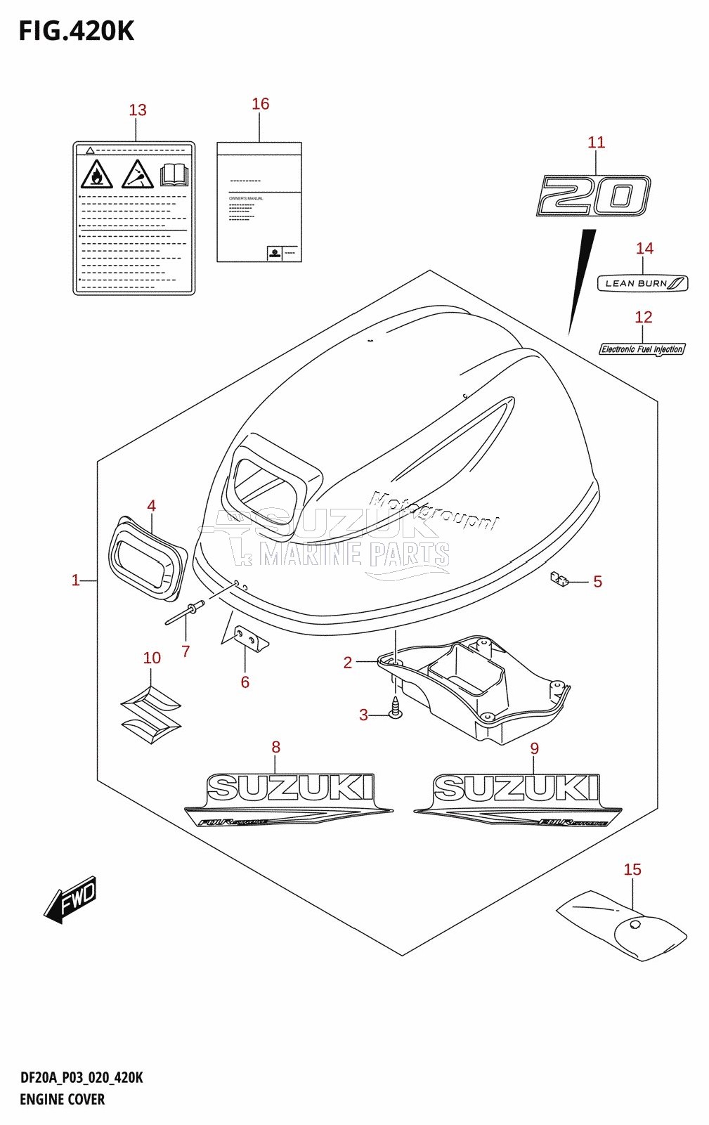 ENGINE COVER (DF20A)