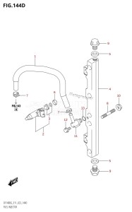 DF140BG From 14004F-240001 (E11 E40)  2022 drawing FUEL INJECTOR (E40:(022,023))