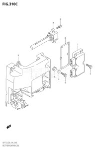 15002Z-410001 (2014) 150hp E03-USA (DF150Z  DF150Z) DF150Z drawing RECTIFIER / IGNITION COIL (DF150Z:E03)