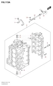 DF100B From 10004F-340001 (E01 E40)  2023 drawing CYLINDER BLOCK