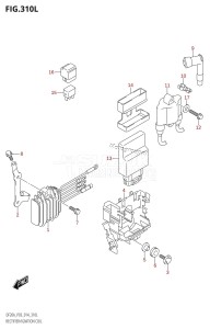 DF20A From 02002F-410001 (P03)  2014 drawing RECTIFIER /​ IGNITION COIL (DF20ATH:P03)