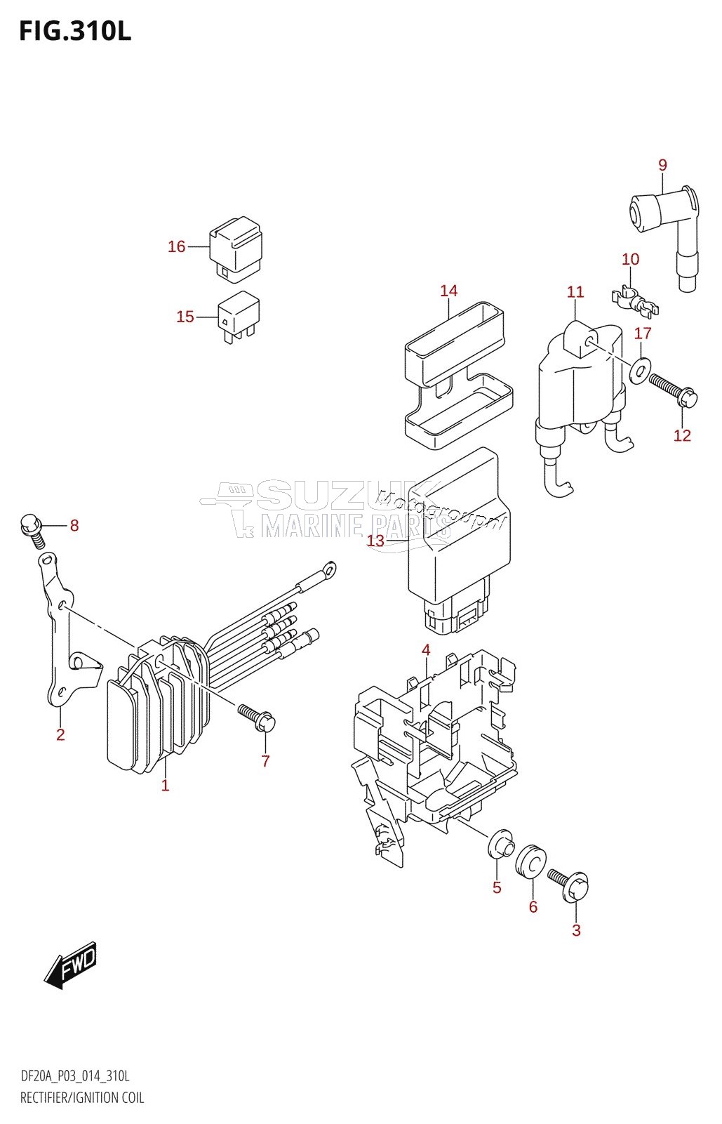 RECTIFIER /​ IGNITION COIL (DF20ATH:P03)