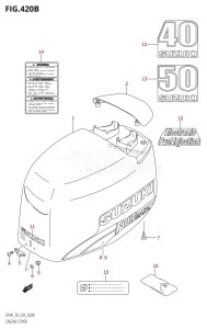 DF40 From 04001F-680001 (E03)  2006 drawing ENGINE COVER (K3,K4,K5,K6,K7,K8,K9)