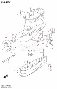 DF200T From 20002F-440001 (E01 - E40)  2024 drawing DRIVE SHAFT HOUSING ((DF200T,DF200Z,DF225T,DF225Z,DF250T,DF250Z):XX-TRANSOM:(E01,E11,E40))