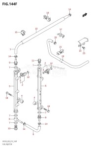 DF225Z From 22503Z-310001 (E03)  2013 drawing FUEL INJECTOR (DF250Z:E03)