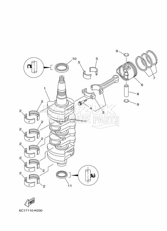 CRANKSHAFT--PISTON