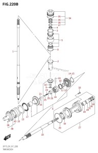 DF150Z From 15002Z-710001 (E01 E40)  2017 drawing TRANSMISSION (DF150T:E40)