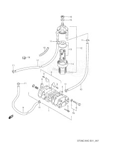 DT30C From 03003-651001 ()  1996 drawing FUEL PUMP