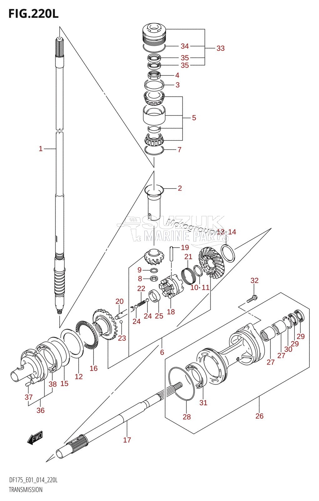 TRANSMISSION (DF175TG:E01)