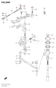 DF150Z From 15002Z-410001 (E03)  2014 drawing CLUTCH SHAFT (DF175TG:E03)