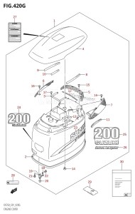 DF200Z From 20002Z-010001 (E01 E40)  2010 drawing ENGINE COVER ((DF200WT,DF200WZ):(K5,K6,K7,K8,K9))