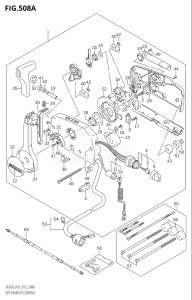 00995F-240001 (2022) 9.9hp E03-USA (DF9.9BTH) DF9.9B drawing OPT:REMOTE CONTROL (DF9.9B:P01)