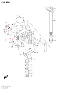 05003F-910001 (2019) 50hp E01-Gen. Export 1 (DF50AT  DF50ATH) DF50A drawing SWIVEL BRACKET (DF60AVTH:E01,DF60AVTH:E40)