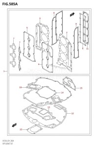 DF225Z From 22501Z-780001 (E01 E40)  2007 drawing OPT:GASKET SET