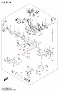 DF15A From 01504F-510001 (P03)  2015 drawing OPT:REMOTE CONTROL PARTS (DF9.9B:P03)