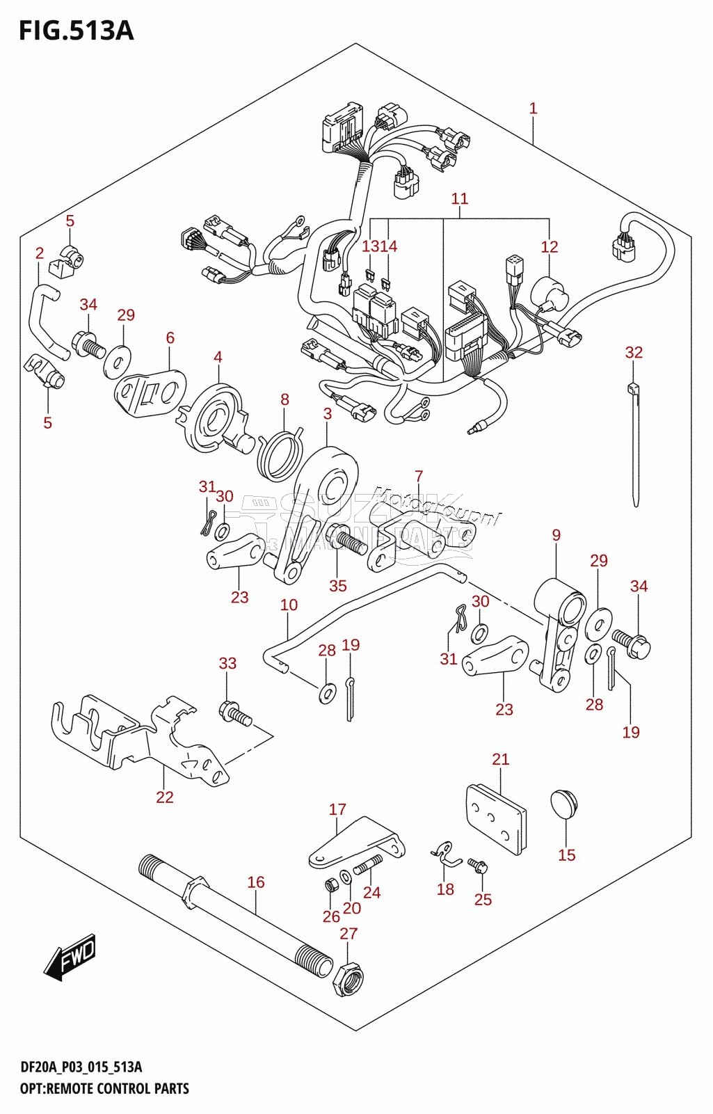 OPT:REMOTE CONTROL PARTS (DF9.9B:P03)