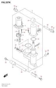 05003F-610001 (2016) 50hp E01-Gen. Export 1 (DF50A  DF50ATH) DF50A drawing TRIM CYLINDER (DF50AVT:E01)