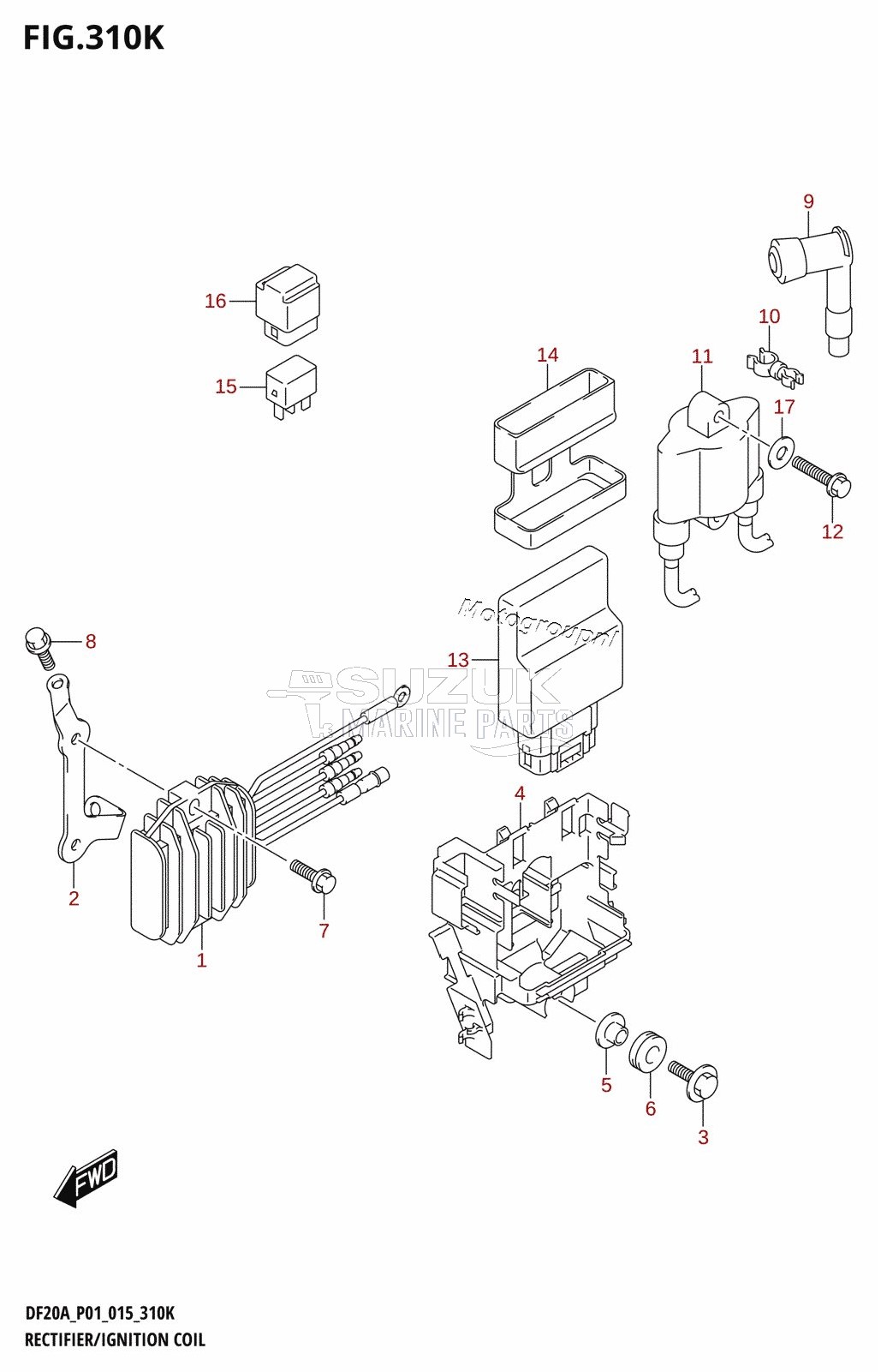 RECTIFIER /​ IGNITION COIL (DF20AT:P01)