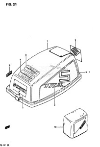 DT5 From 0502-451193 till 451317 ()  1984 drawing ENGINE COVER 1