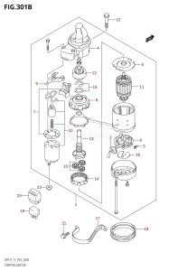 DF9.9 From 00993F-210001 (P03)  2012 drawing STARTING MOTOR (K5,K6,K7,K8,K9,K10,011)