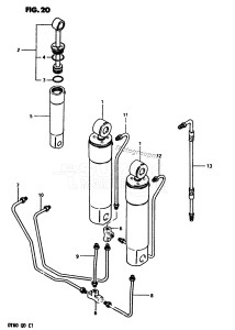 DT60 From 06001-301001 ()  1983 drawing TRIM CYLINDER