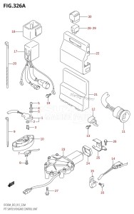 DF300A From 30002P-210001 (E03)  2012 drawing PTT SWITCH /​ ENGINE CONTROL UNIT