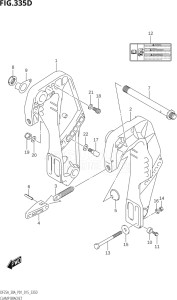 02504F-510001 (2005) 25hp P01-Gen. Export 1 (DF25A  DF25AR  DF25AT  DF25ATH  DT25K) DF25A drawing CLAMP BRACKET (DF25ATH:P01)