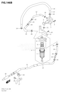 07003F-240001 (2022) 70hp E11 E40-Gen. Export 1-and 2 (DF70AT  DF70ATH  DF70ATH) DF70A drawing FUEL PUMP (020:DF100B)