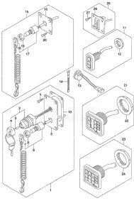 Outboard DF 250AP drawing Switch