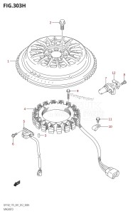 DF150Z From 15002Z-210001 (E01 E40)  2012 drawing MAGNETO (DF175Z:E40)