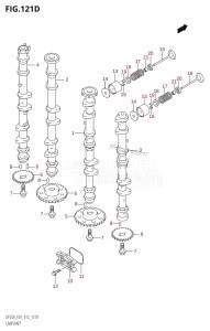 DF250Z From 25003Z-210001 (E01 E40)  2012 drawing CAMSHAFT (DF200Z:E40)