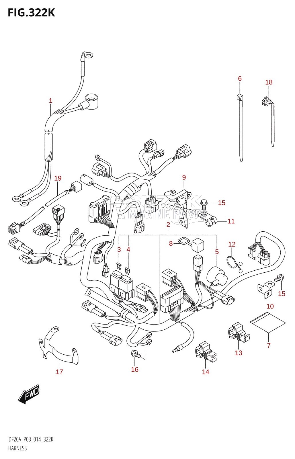 HARNESS (DF20AT:P03)