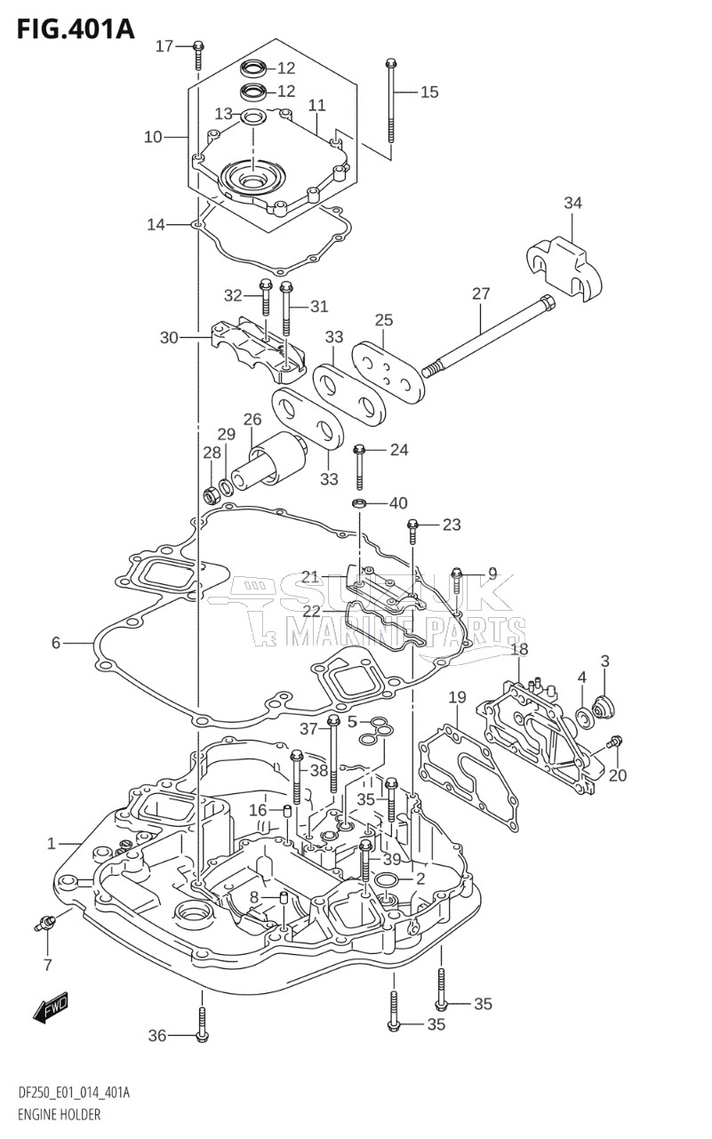 ENGINE HOLDER (DF200T:E01)