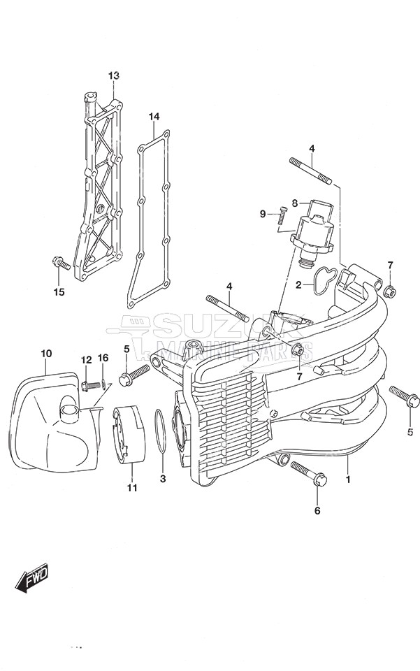 Intake Manifold/Silencer/Exhaust Cover