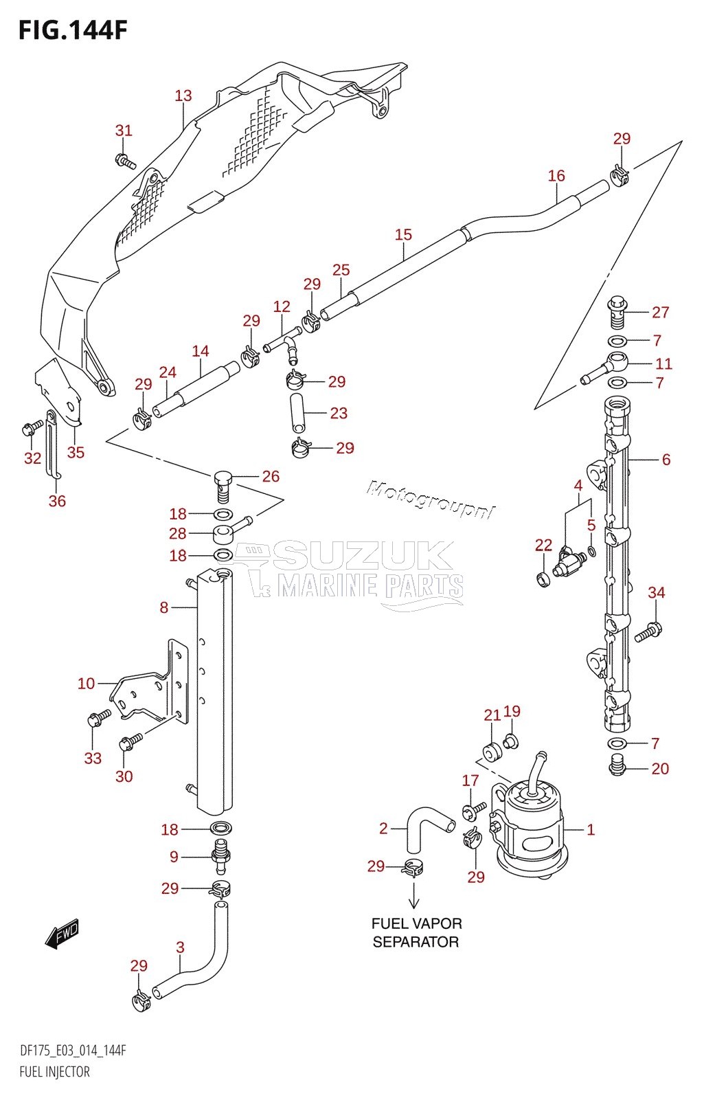 FUEL INJECTOR (DF175TG:E03)