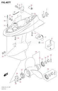 05004F-710001 (2017) 50hp E01-Gen. Export 1 (DF50AVT  DF50AVTH) DF50A drawing GEAR CASE (DF60AVTH:E01)