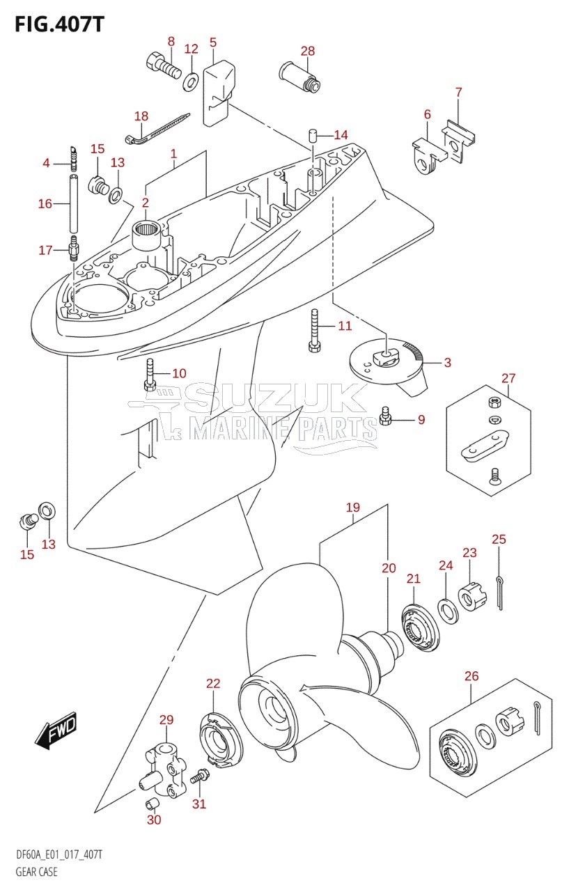 GEAR CASE (DF60AVTH:E01)