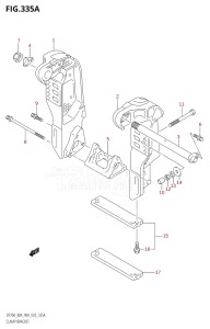 09002F-980001 (2009) 90hp E03-USA (DF90ATK9) DF90A drawing CLAMP BRACKET (K9,K10)