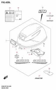 DF20A From 02002F-240001 (E01 P01 P40)  2022 drawing ENGINE COVER ((DF20A,DF20AR,DF20AT,DF20ATH):021)