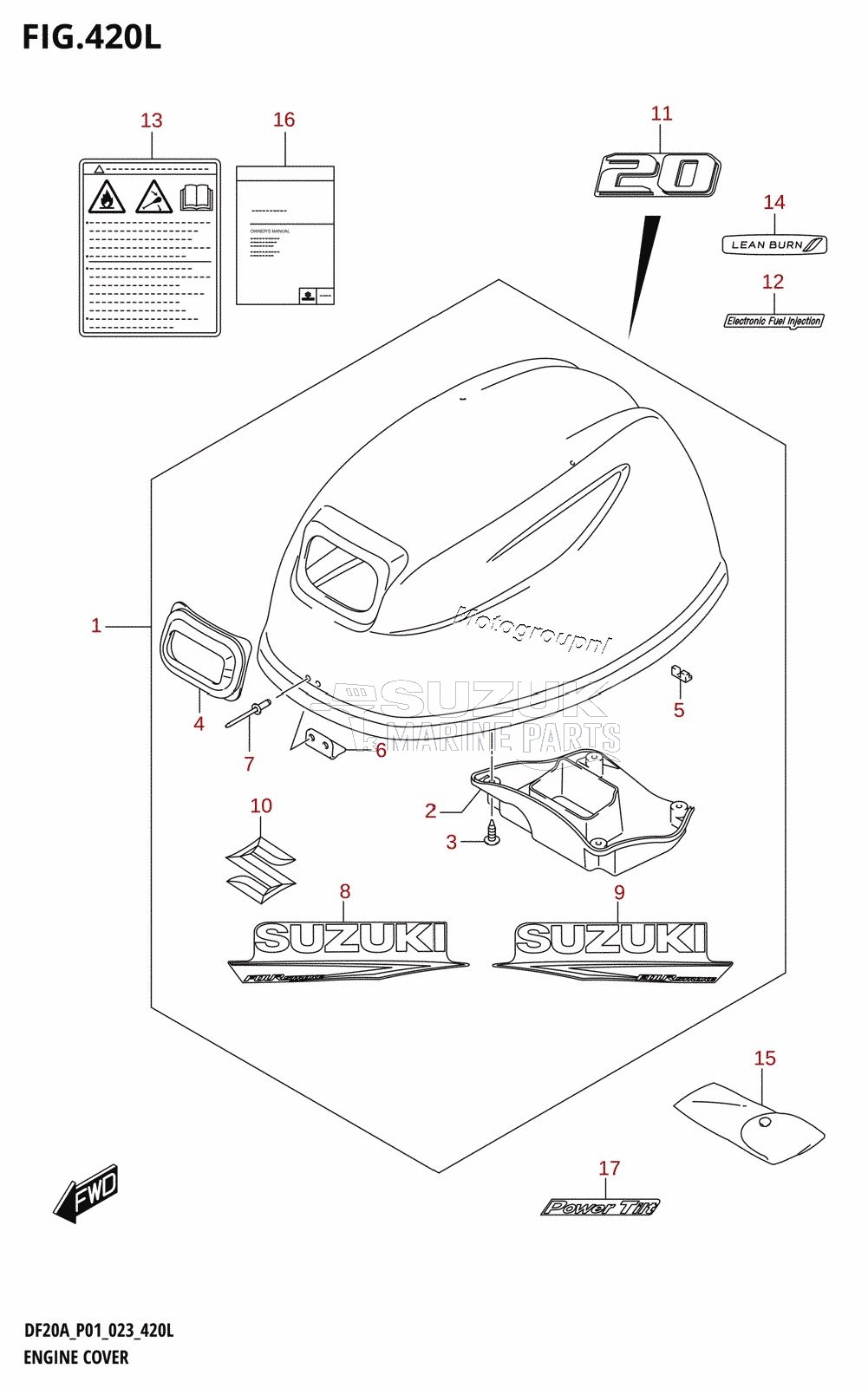 ENGINE COVER ((DF20A,DF20AR,DF20AT,DF20ATH):021)