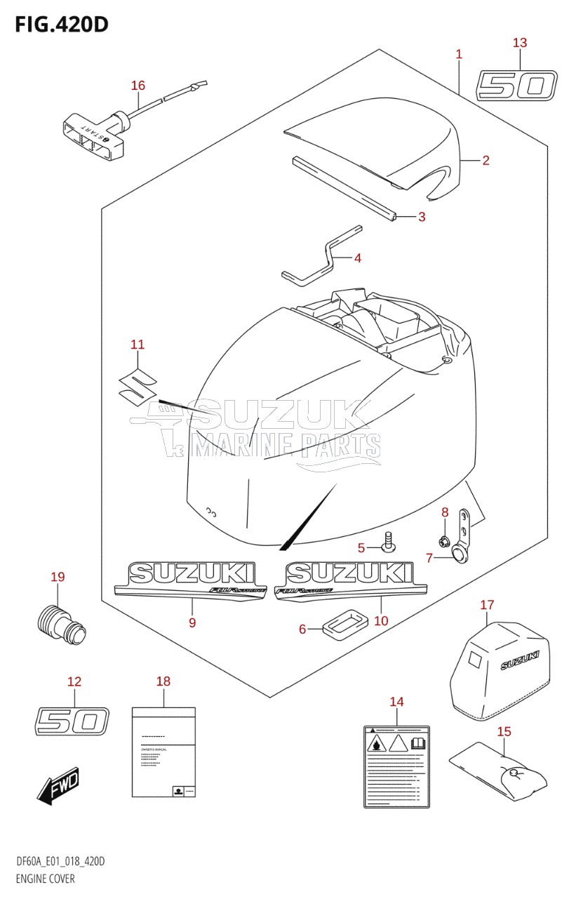 ENGINE COVER (DF50A:E01)