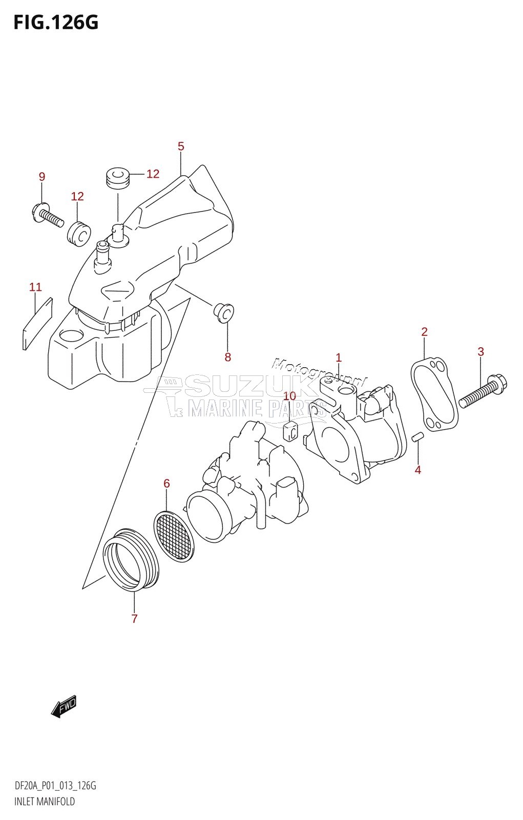 INLET MANIFOLD (DF20AR:P01)