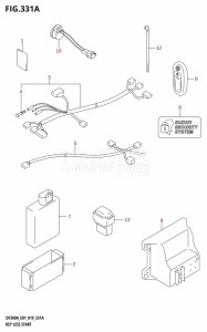 DF300AP From 30002P-910001 (E01 E40)  2019 drawing KEY LESS START (E01)