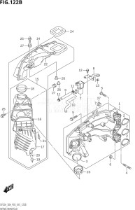 03003F-510001 (2005) 30hp P03-U.S.A (DF30AT  DF30ATH  DT30K10  DT30RK10) DF30A drawing INTAKE MANIFOLD (DF25AR:P03)