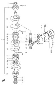 DT85TC From 8501-461001 ()  1995 drawing CRANKSHAFT