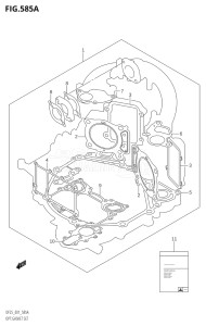 02001F-780001 (2007) 20hp E01-Gen. Export 1 (DF20RK7  DF20RK8) DF20 drawing OPT:GASKET SET