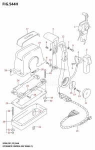 DF15A From 01504F-510001 (P01)  2015 drawing OPT:REMOTE CONTROL ASSY SINGLE (1) (DF20AR:P01)