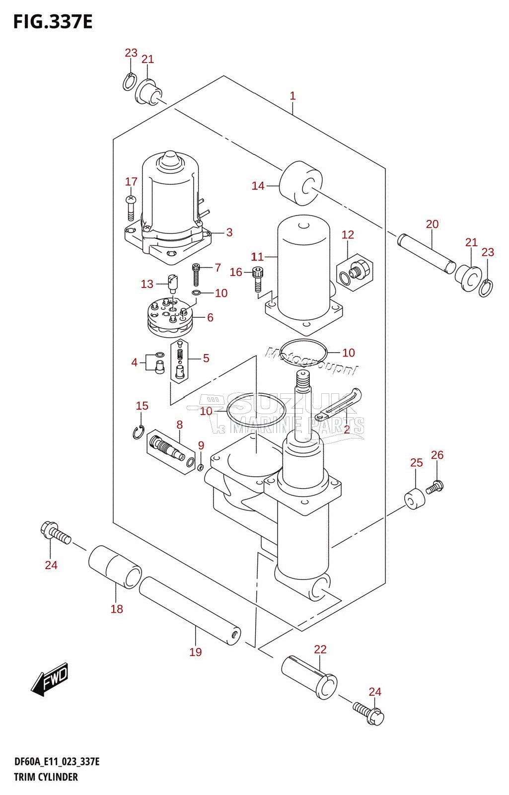 TRIM CYLINDER ((DF50AVT,DF50AVTH,DF60AVT,DF40ASVT,DF60AVTH):(020,021))