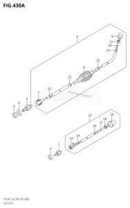 DT9.9A From 00996-910001 (P36 P40 P81)  2019 drawing FUEL HOSE (DT9.9AK:P36,DT15AK:P36)