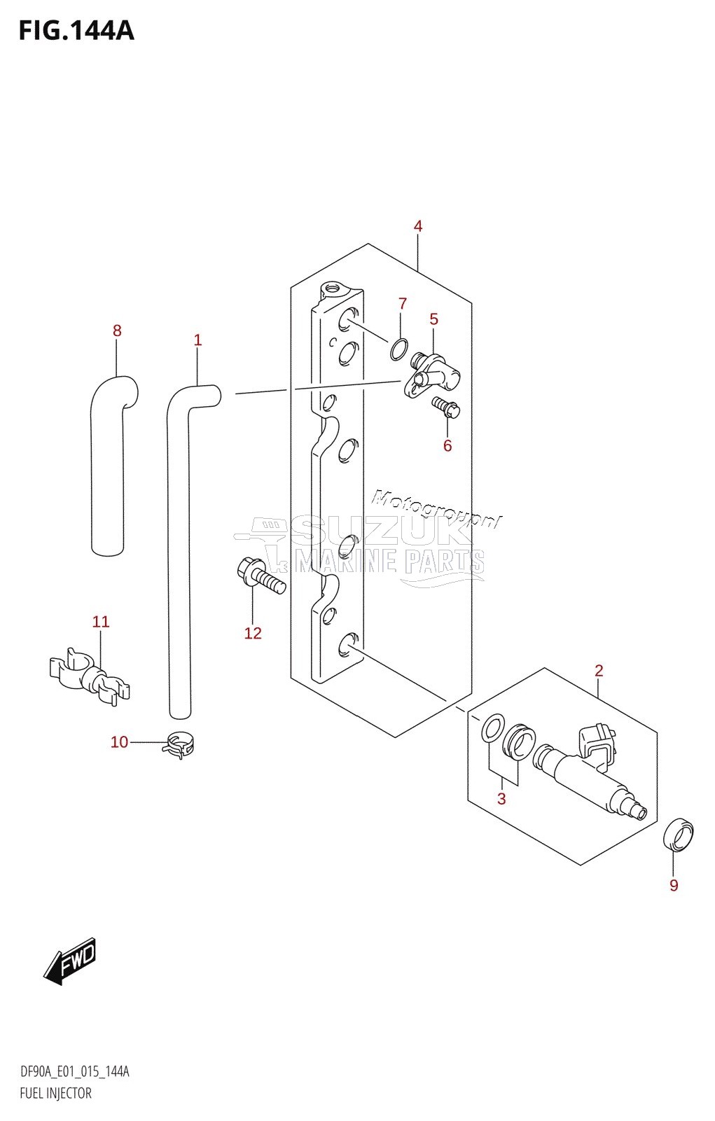 FUEL INJECTOR (DF70A:E01)